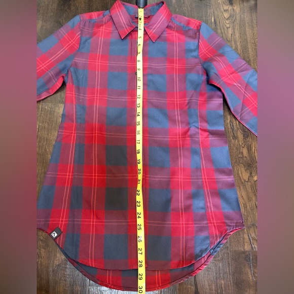 Fly Low red Brigitte Tech Flannel XS - Picture 5 of 8